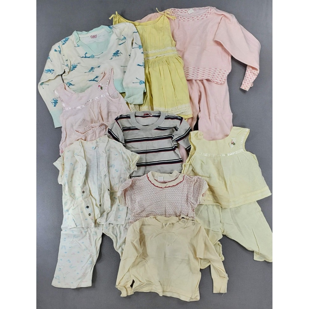 Vintage 1950s Baby Toddler Lot Denton Pennys Nitey Nite Health‎ Tex Dress Outfit